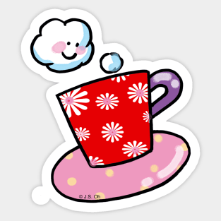 hot cup of drink Sticker